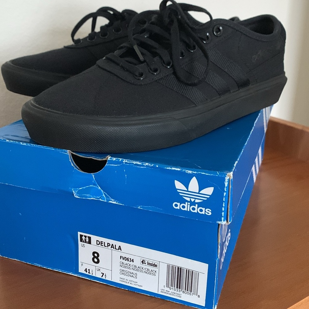 Adidas Delpala Shoes - All Black - Women’s Size 8